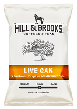 Live Oak coffee blend bag